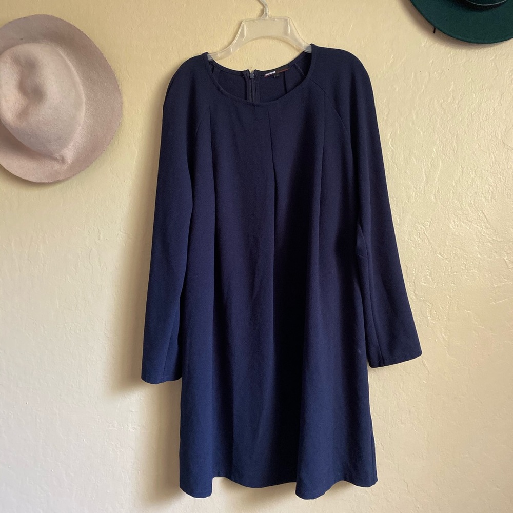 love culture navy blue midi dress